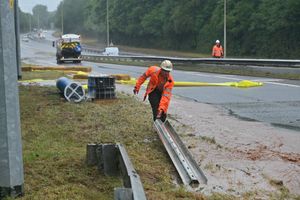 Scores of workers are trying to fix the issue.