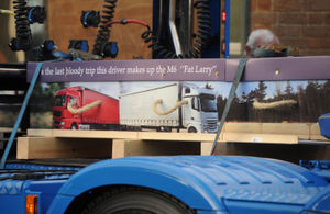 Larry's personalised coffin