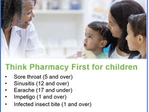Supporting image for story: Parents encouraged to use Pharmacy First this summer