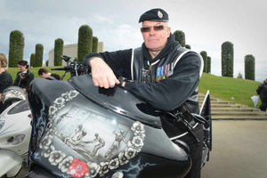 RTTW founder Martin Dickinson, during the Ride To The Wall event