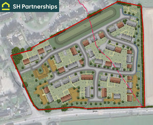 The proposed development off the A458 in Ford.
