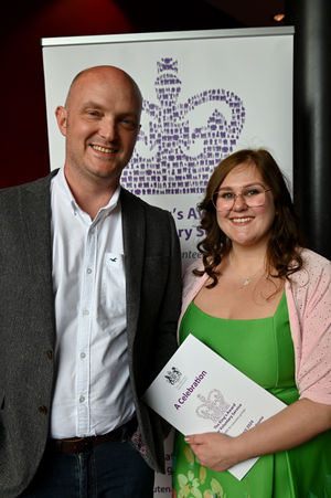 Wolverhampton Samaritans representatives David Marsh and Jenna Wilkins 