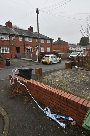 The scene of the fatal house fire 