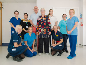 Supporting image for story: 'In the operating theatre at 9.10am - home by 5pm having a curry!' Grandmother's incredible hip surgery story