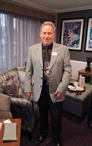 Cllr Tony Creed at Talkin' Tables Iverley View Care Home