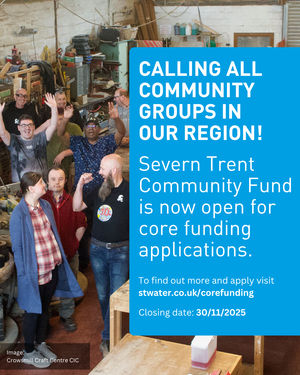 Supporting image for story: Severn Trent Community Fund opens Core Funding round to help support vital local services