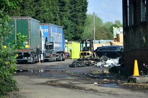 SANDWELL COPYRIGHT NATIONAL WORLD TIM STURGESS 21/05/25Fire at Plasport recycling , Cox's lane , Cradley Heath.