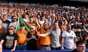 Jubilant Wolves fans