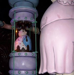 The Augustus Gloop auction lot when it was used at the attraction