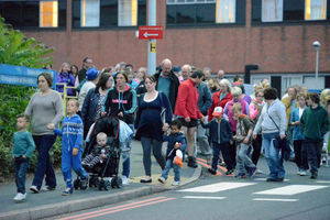 On the march at the hospital