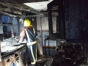 Supporting image for story: Pictures: Kitchen destroyed in Lower Gornal fire