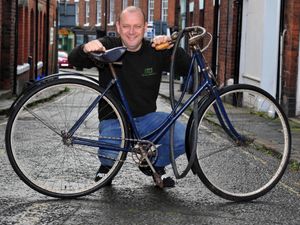 Supporting image for story: Rod's in a spin over 130-year-old antique cycle