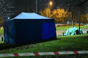 Police at the scene of the crash. Photo: SnapperSK