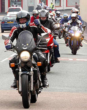 The parade gets under way in Mill Bank, Wellington.