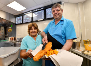 Sofi Hickinbottom and Kiki Minas offer a warm welcome to Sofi's Plaice