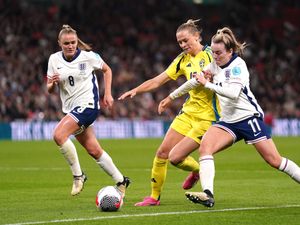 Georgia Stanway (left) and Lauren Hemp in action for England against Sweden