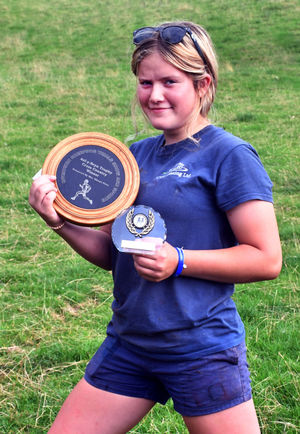 Amelia Turner, cross country  race winner. Image by Ted Edwards Photography