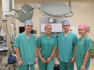 Supporting image for story: Youngsters scrub up well at Shropshire hospital academy