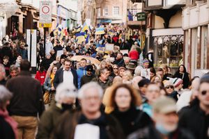 The march in Shrewsbury