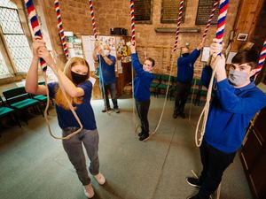 Supporting image for story: Church bells-a-ringing ding dong merrily as Shrewsbury ringer shares Platinum Jubilee routine