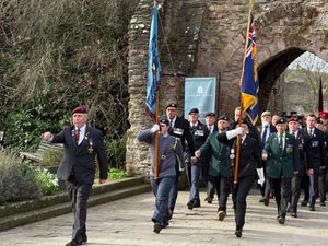 Parade step off from Ludlow Castle