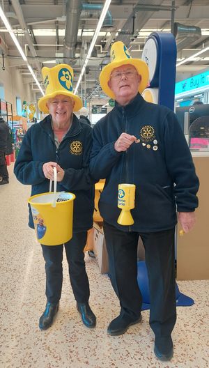 Wrekin Rotarians Marjorie and Paul Booth
