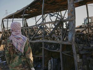 Supporting image for story: Bus crash in Afghanistan kills more than 70 people returning from Iran