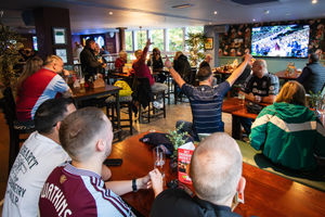 Aston Villa legend Dion Dublin joins football fans at Bar Home Lichfield