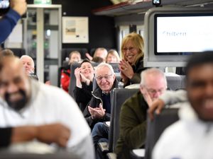 Supporting image for story: WATCH: Unsuspecting Birmingham commuters serenaded on board train for Valentine's Day