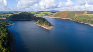 Clywedog as captured on Monday by From Above Drone Photography. Picture: From Above Drone Photography