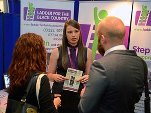 Frankie Moore, from Ladder for the Black Country, canvasses businesses