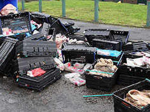 Supporting image for story: Rotting meat dumped in street