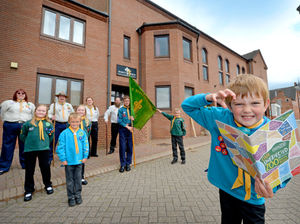 Supporting image for story: Animal loving scouts help raise funds for Chester Zoo