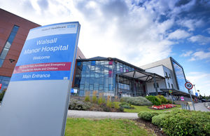 Walsall Manor Hospital, where Areema worked