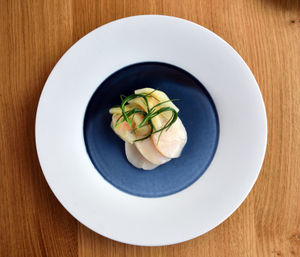 The scallop dish was heaven on a plate