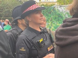 Supporting image for story: Penny Lancaster takes to the streets to police Queen’s funeral procession