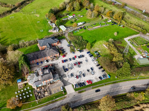 Publicity photo - Peacock Railway (top-right of photo) is located behind behind The Peacock Inn