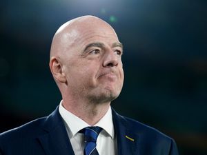 FIFA president Gianni Infantino looks on following the FIFA Women’s World Cup final match at Stadium Australia, Sydney