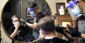 You can get your hair cut but it’s a no to beauty treatments