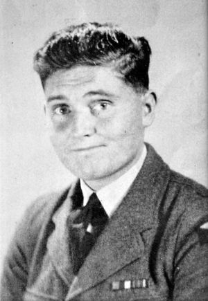 Vic Pugh as a young RAF man.