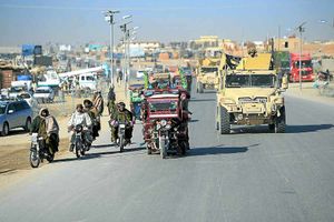 A motorcycle taxi, similar to that used in the IED attack