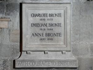 Supporting image for story: Dots above Bronte surname added to memorial nearly 85 years on from installation