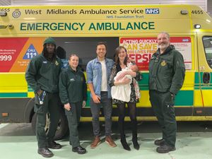 Supporting image for story: Parents reunited with paramedics who delivered baby on bedroom floor at Smethwick home
