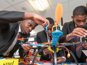 Supporting image for story: Wolverhampton pupils in quadcopter challenge