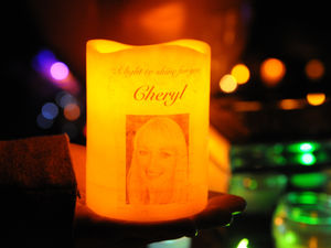 Supporting image for story: Cheryl Hooper: Candle-lit vigil held for Newport shooting victim - with video and pictures