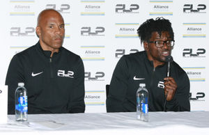 Daley speaking at today's PLP launch with Dave Barnett (© Graham Stone)