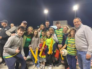 The Foley family, including his Auntie, Uncle and cousins from New York