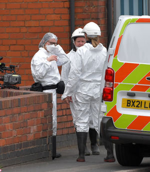 The scene of the fatal house fire on Spring Road, Ettingshall