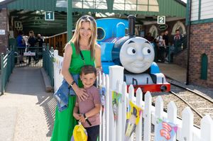 Former Blue Peter host Helen Skelton with her son, Ernie