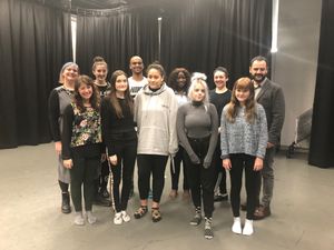 Supporting image for story: University of Wolverhampton students get advice from theatre expert